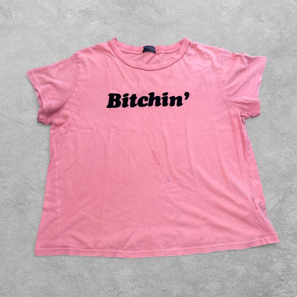 MOTHER Boxy Goodie Goodie Bitchin' Graphic Tee L Retro Streetwear